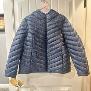 Michael Kors Beautiful Blue Quilted reversible puffer Jacket
